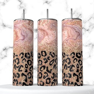 Pink Marble Leopard