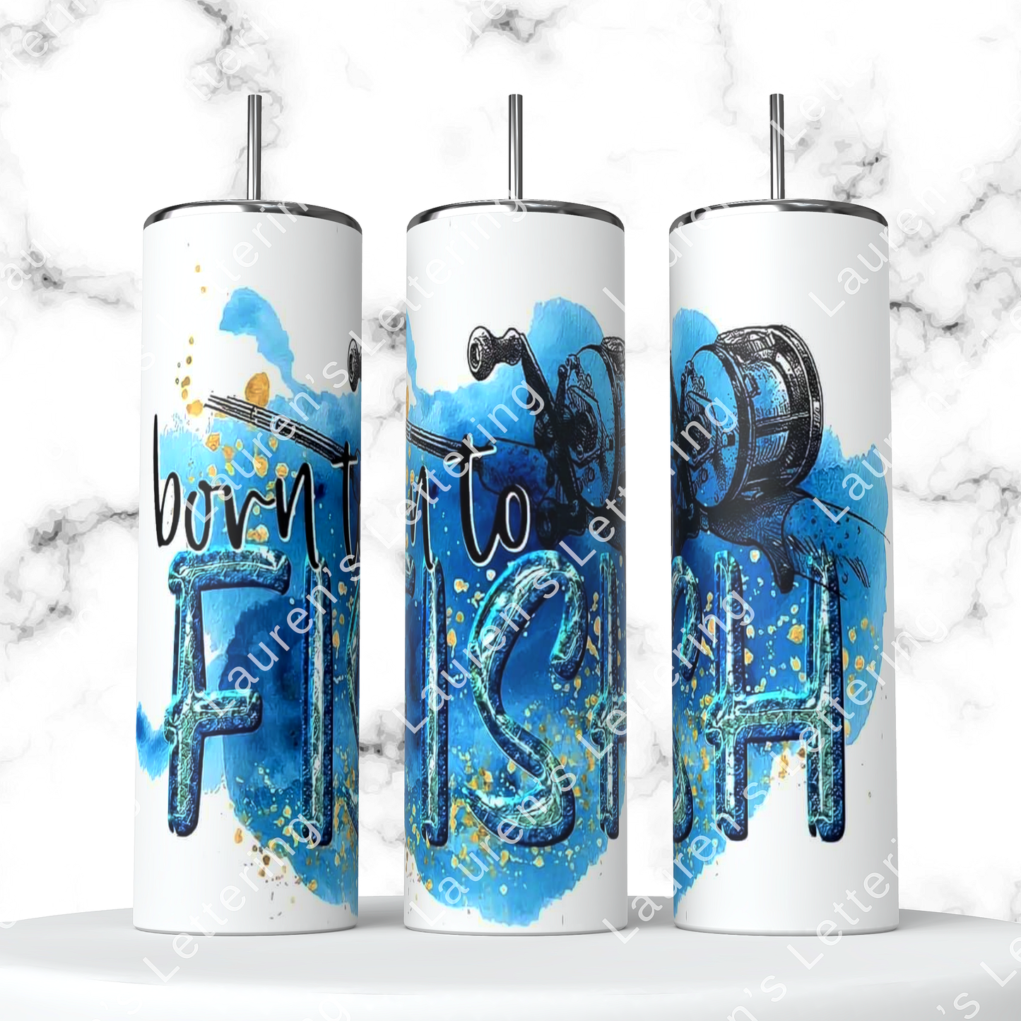 Born to Fish Watercolor