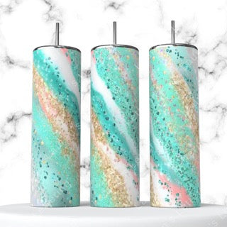 Teal and Gold Galaxy