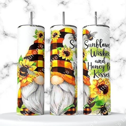 Plaid Sunflower Gnome