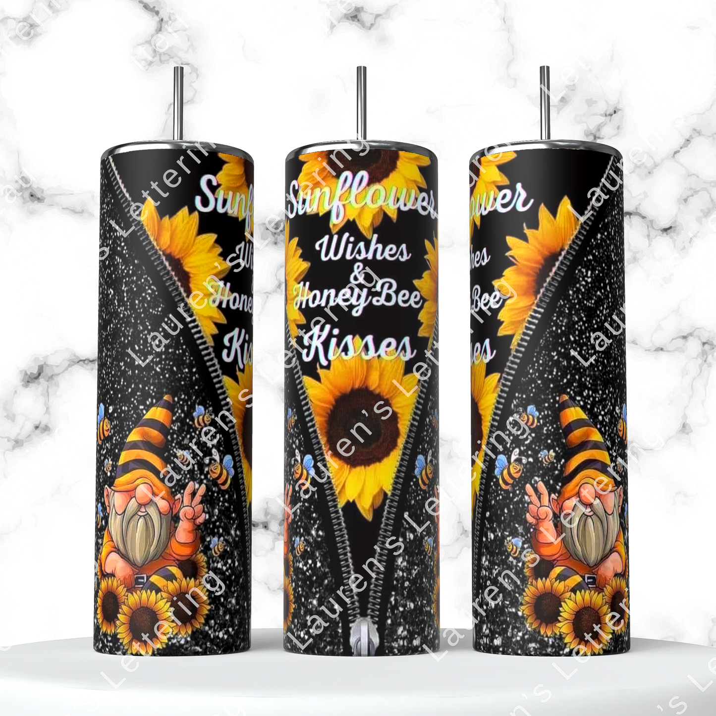 Sunflower Zipper Gnome